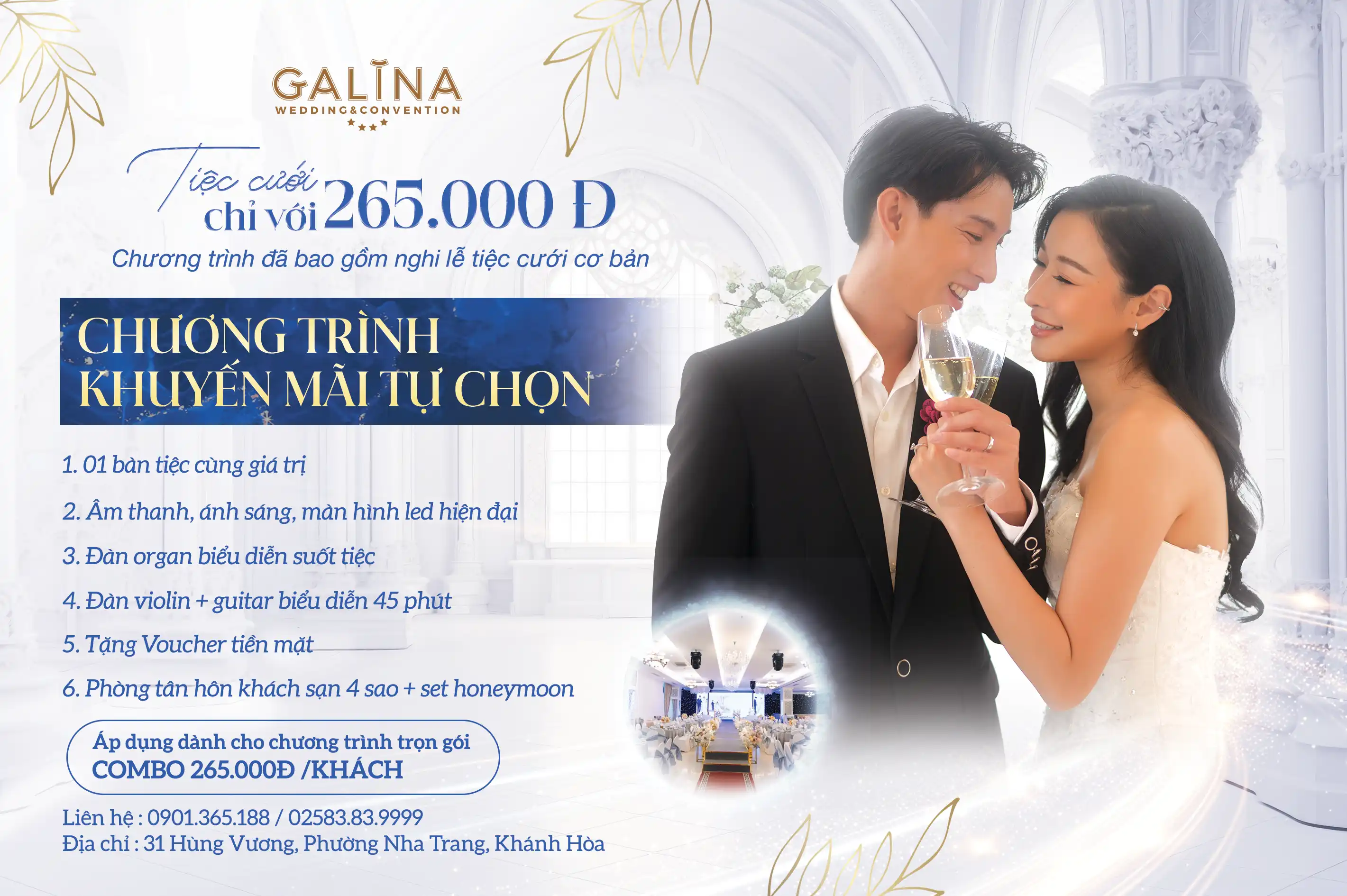 Tiệc Cưới Trong Mơ Chỉ Từ 265k: Khởi Đầu Hoàn Hảo Cho Hạnh Phúc Lứa Đôi