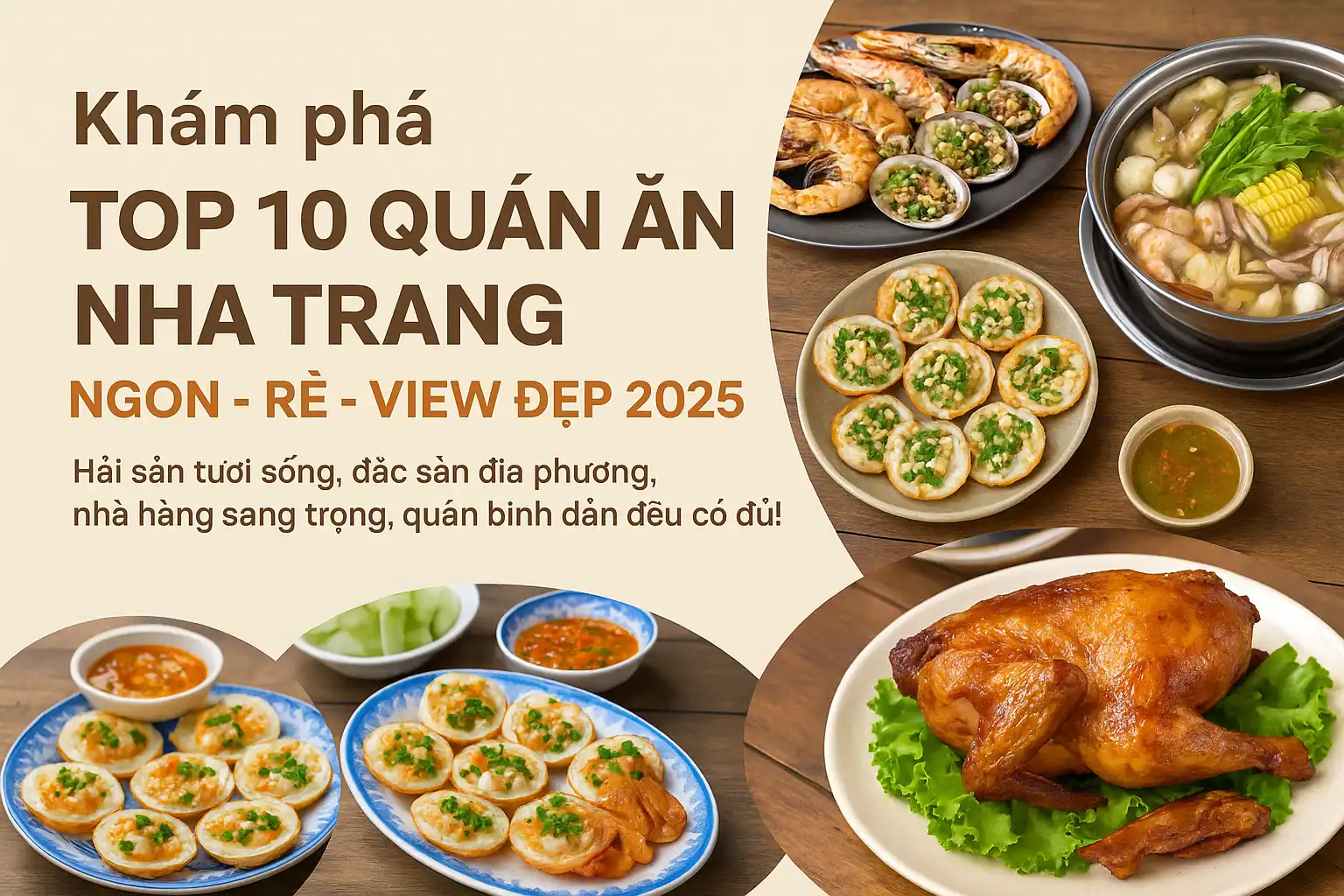 Top 10 Địa Điểm Ăn Uống Nha Trang Ngon – Đáng Thử Nhất 2025